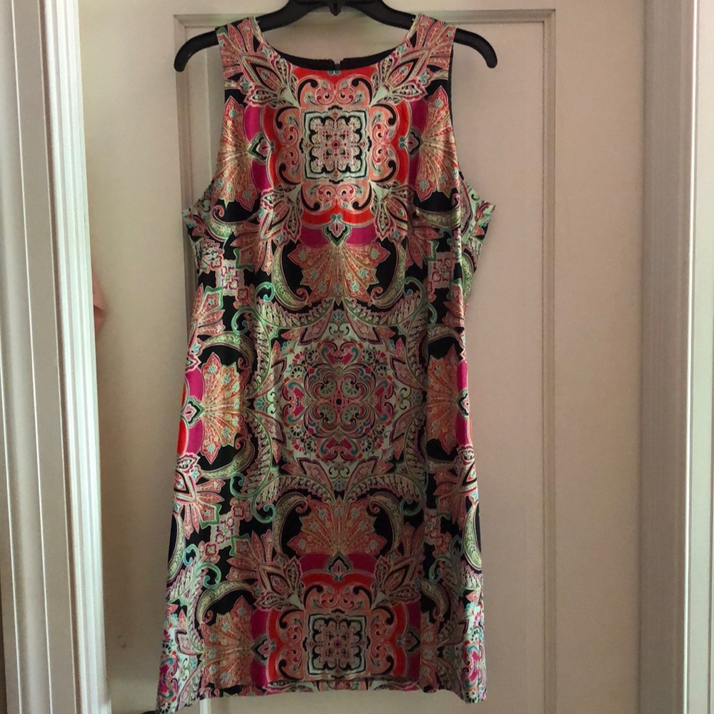 London Style print dress